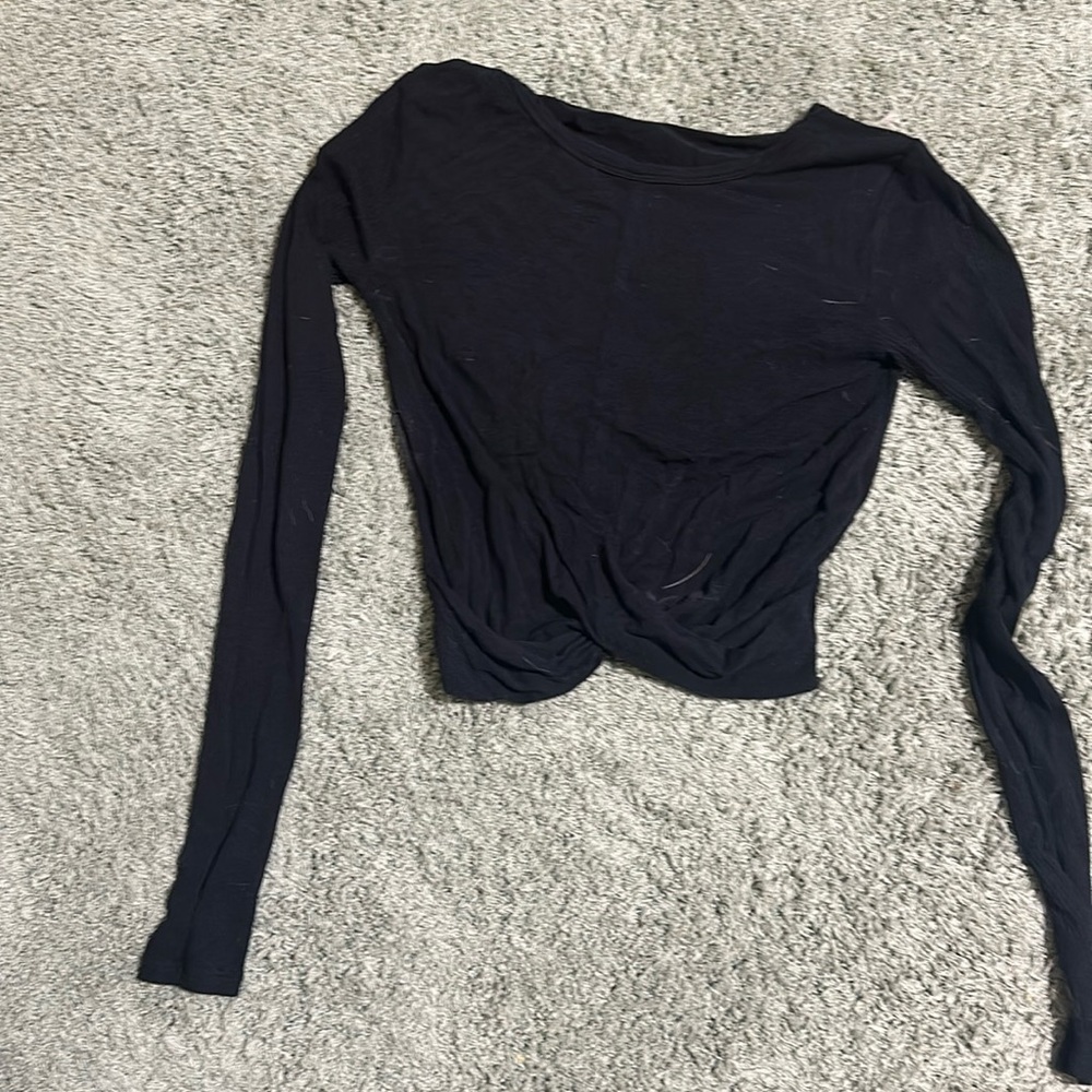 All Yoga cross-front long sleeve top